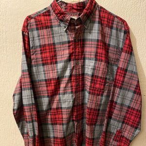 SOLD J. Crew Men's Medium Plaid Button